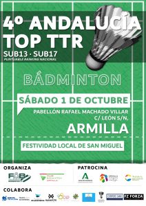 4º Andalucía TOP TTR Sub-13 y Sub-17