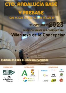 Campeonato de Andalucía Prebase (Sub-13 y Sub-15) y Base (Sub-17 y Sub-19)