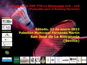 1º Andalucía TOP TTR Sub-15 y Sub-19