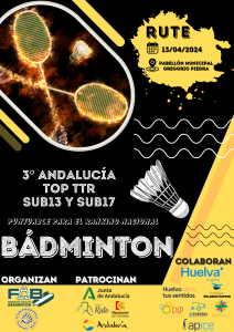 3º Andalucía TOP TTR Sub-13 y Sub-17